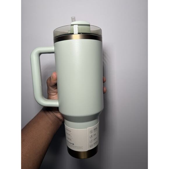 Stanley Comfort & Joy Collection GILDED CELADON Samsies Sip 40/14oz Set NWT NIB - Picture 6 of 13